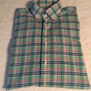 Vineyard Vines Plaid Long Sleeved Button Down Shirt, Size M